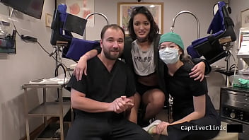 Preview 3 of Virgin Wow Girl Com - Channy Crossfire Taken By Strangers In The Night To Be Poked And Prodded By Medical Perverts Doctor Tampa &amp_ Doctor Nyx! Watch The Full 1  Hour Movie Only At BondageClinic! Reup