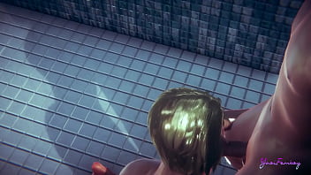 Preview 3 of Brazzers Suny Leone - Yaoi Femboy - Osuke enjoys a hot shower with his boy - sissy boy japanese asian manga anime porn gay