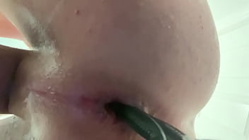Preview 2 of Best Porn Movies Aidijn - Young boy uses his razor as a dildo while shaving his ass