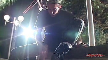 Preview 2 of Wxxcxx - Army Jock Face And Ass Fucks Masturbating Military Twink Outdoors!