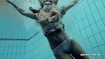 Preview 1 of Jordi Elnino With - Beautifully dressed underwater babe Lucy Gurchenko
