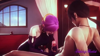 Preview 1 of Sanileauni Porn Star Xxxx - LOL KDA Hentai - Evelyn Hard sex - Leage of Legend Japanese manga anime porn