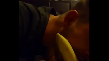 Preview 2 of Sandra Bullock Shemale - Sissy suck banana
