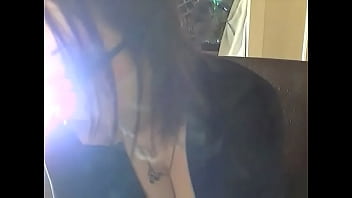 Preview 3 of Olgun Ift - BBW Domme Tina Snua Chain Smoking 3 Vogue Slim Cigarettes With Nose Exhales &amp_ Dangling