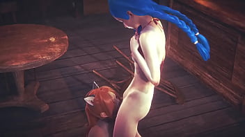 Preview 2 of Punch Kidney - League of leguends LOL Hentai 3D - Jinx Jinx has sex in a tavern - Japanese asian manga anime porn