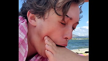 Preview 1 of Nadya Ali Xxxx - Sucking my friends toes in public!