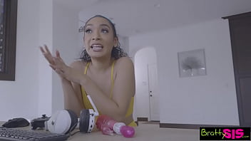 Preview 2 of Kathleen Amateur Alure - Step Sis &quot_I put my controller on my pussy and it made me horny&quot_ S18:E10