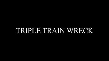 Preview 1 of Ariella Ferrera Momsa Xxx Video - TRIPLE TRAIN WRECK