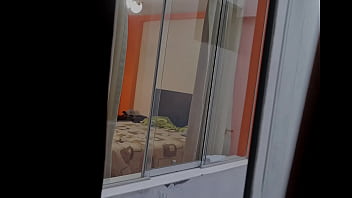 Preview 1 of Mota Boy Choto Girl Xxx - I spy on my friends from my room (work trip). I can&#039_t believe my friend is cheating on her husband.