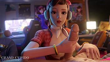 Preview 4 of Deepthrout Rape - Dva Enjoying big Dick Overwatch Part 2