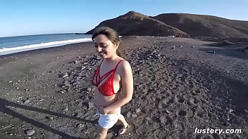 Preview 2 of Money To Sex - Lustery Submission #700: Miriam &amp_ Jorge - Love On The Rocks