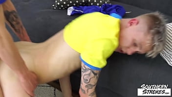 Preview 4 of Sunny Leone Like Cum - SOUTHERNSTROKES Soccer Gays Alan Stark and Max Gen Bareback