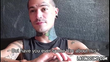 Preview 1 of Filmxxl Gratuit - Brunette Latino Boy With Tattoos Fucked Hard By His Neighbor