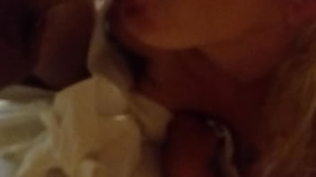 Preview 3 of Public Bus Boobs Touching - Big cock  gags lil personal slut