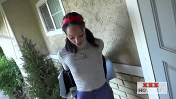 Preview 2 of Xvdeoa Hd - Matched cutie meets and gets throatfucked
