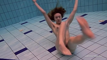 Preview 4 of Fast Hard Doggy - Firm big tits and red dress underwater on Duna Bultihalo