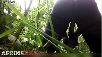 Preview 3 of Goog Girl - native African dildo masturbating in the jungle