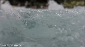 Preview 1 of Family Yg Fuck - Teen student fingers my pussy in a public pool in front of strangers - MissCreamy