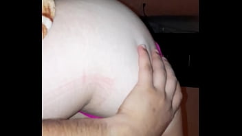 Preview 3 of Black Man Big Xxxx - Teen GF sucks her doggy style in pink lingerie