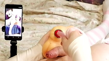 Preview 2 of Old Women Ass Sniff - [EroNekoKun] - Masturbation with MLP Flutty Onahole fuck anal and looking feral mlp art