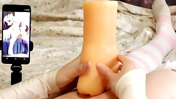 Preview 3 of Old Women Ass Sniff - [EroNekoKun] - Masturbation with MLP Flutty Onahole fuck anal and looking feral mlp art