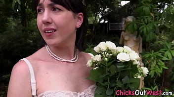 Preview 1 of Suhagrat Condom - Lesbian aussie bride gets fingered