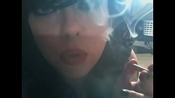Preview 4 of Nepali Girl Boobs Romance - BBW Tina Snua Smokes 2 Cork Cigarettes In Glasses