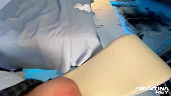 Preview 4 of Sexy Girl - Llevo a esta puta estudiante al motel para follarle en ojete y aceitarle las tetas CUMSHOT ON FACE