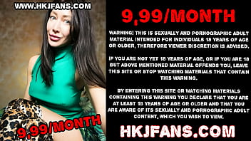 Preview 1 of Black Pronpros - Hotkinkyjo take in ass long dildo from sinnovator,  belly bulge,  anal fisting &amp_ prolapse - HKJFANS