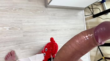 Preview 3 of Big Natural Blonjob - Teen Boy have a Gift for his Daddy (23cm) / Big Dick / Monster Cock / Wanking