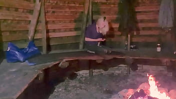 Preview 1 of Back Long Hairi Porn - ANAL SEX AND FOOT FETISH OUTDOOR PART1