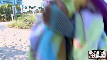 Preview 1 of 20min Teacher Video - EVASIVE ANGLES Miami Phat Ass Retreat Scene 4. He takes her home and pushes his huge dong into her face and cunt. We end up with a beautiful facial cumshot!