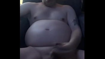Preview 3 of Xxxin Forest - bisexual mark wright naked in a chair plays with his cock and shoots a cumshot on his belly