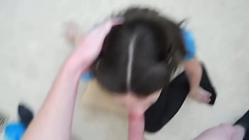 Preview 2 of Cutiey Com - Sweet Teen Girl Felicia Casted in Blowjob and Facial Shoot