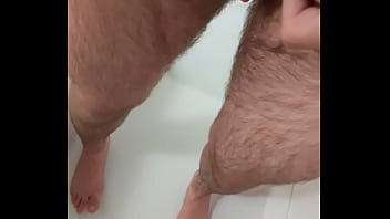 Preview 1 of Asian Hoolerasian - Ftm standing pee in the shower
