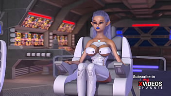 Preview 2 of Beazzer In Bot - Female sex cyborg fucks hard a horny girl in the space station