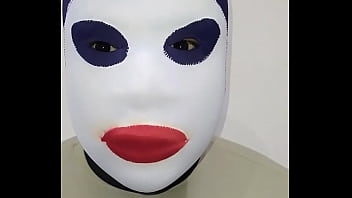 Preview 1 of Amsterdam Escorts - Zentai Blackout contact lens blind eye  porn