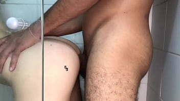 Preview 3 of 2two Man - White BIG ASS taking in the bathroom