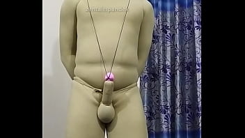 Preview 2 of Schoolgirl Gyno Checkup - Zentai slave penis head rope bdsm