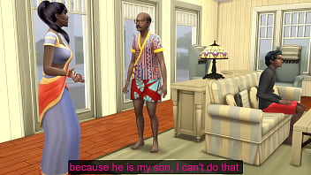 Preview 1 of Saline Breasts Infusion - Indian step Mom Hardly Convinced By step Dad to have first time sex with step Son to Deflower in an erotic massage - Shy teen