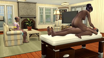 Preview 4 of Saline Breasts Infusion - Indian step Mom Hardly Convinced By step Dad to have first time sex with step Son to Deflower in an erotic massage - Shy teen