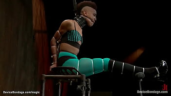 Preview 1 of Julie Won - Sleek panther ebony Nikki Darling