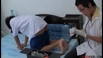 Preview 1 of Cam Pussy - Twink Asian breeded by doctor for cum on ass after enema