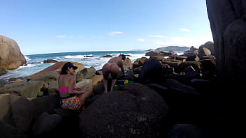 Preview 4 of Father And Dotter Sex - Muita Orgia na praia deserta