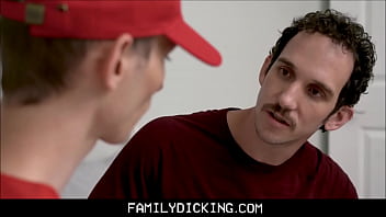 Preview 1 of Sbbw Ebony Massage With Girl - Skinny Baseball Player Blonde Stepson Fucked By Stepdad - Justin Stone,  Greg McKeon