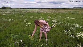 Preview 2 of Abg Kiud - Blonde Horny in Nature and Jerk Off in the Field