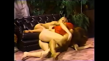 Preview 4 of Vig Tits Doggy - Dumb brunette chick was sitting and goring her ox while her blonde friends have been taking it out on each other and in so doing earned her portion of beating