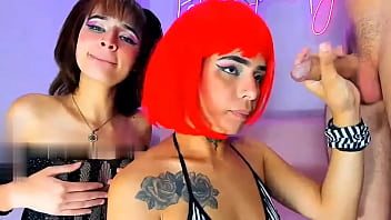 Preview 2 of Blacks Fucking Video - Short red hair girl proves that she is the best at giving deep blowjobs