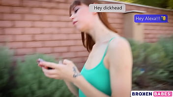 Preview 1 of Bra Nad Panty - BrokenBabes - Wrecking Petite Redhead Alexa Nova&#039_s Asshole