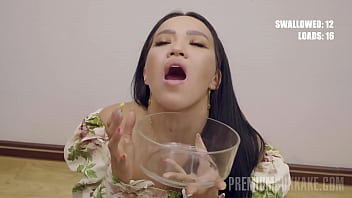 Preview 3 of Korea Nurse Kidnap Fucking - PremiumBukkake - Asia Vargas swallows 56 huge mouthful cumshots